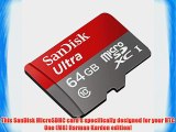 Professional Ultra SanDisk 64GB MicroSDXC HTC One (M8) Harman Kardon edition card is custom