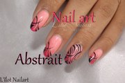 Nail art abstrait