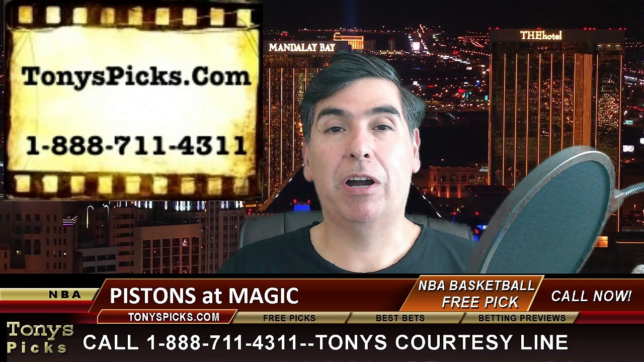 Orlando Magic vs. Detroit Pistons Free Pick Prediction NBA Pro Basketball Odds Preview 3-27-2015