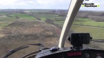 VIDEO. Dans l'hélicopètre d'ERDF, au-dessus des lignes haute tension de l'Indre