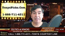 New York Knicks vs. Boston Celtics Free Pick Prediction NBA Pro Basketball Odds Preview 3-27-2015