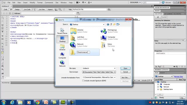 L6-Dreamweaver CS5 tutorials in Urdu-Startupspk