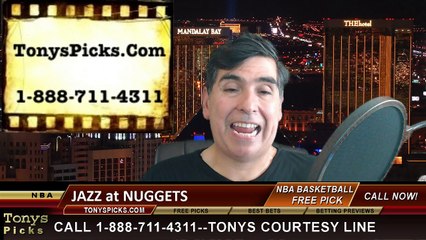 Denver Nuggets vs. Utah Jazz Free Pick Prediction NBA Pro Basketball Odds Preview 3-27-2015