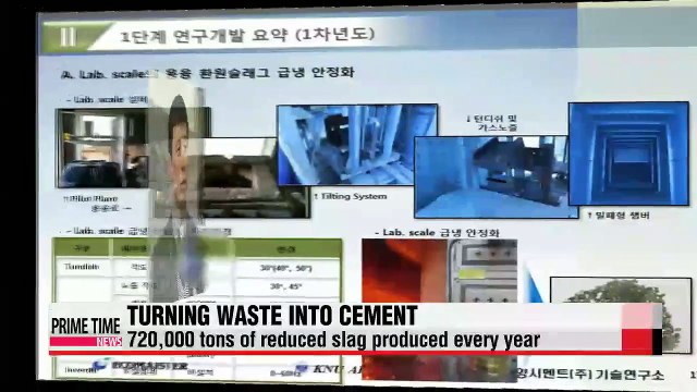 Local researchers develop cement from reduced metal slag