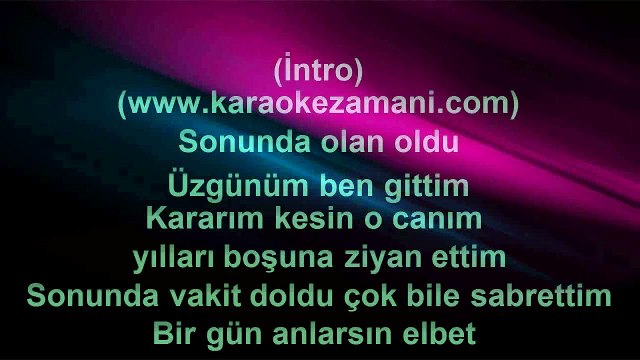 Altan Çetin - Bak Gör - (2012 TÜRKÇE KARAOKE