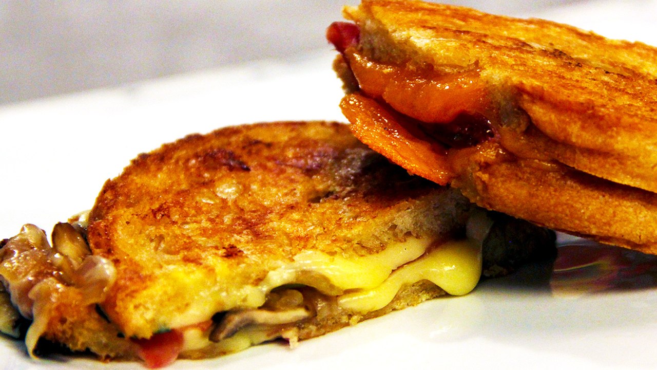 How to Make a Stuff Grilled Cheese | Practically Cooking