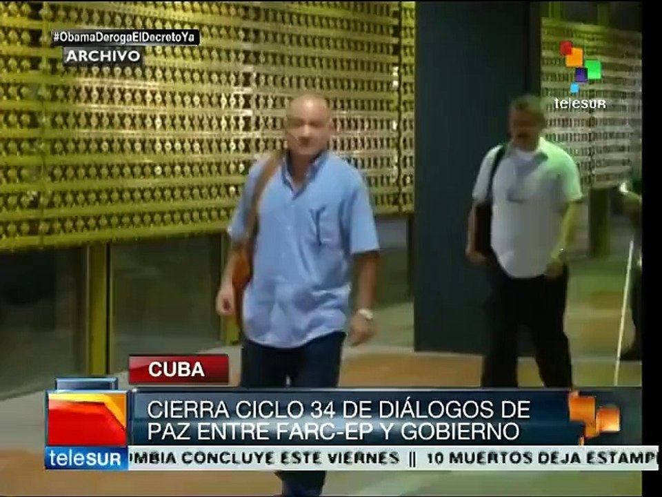 Cuba: hoy culmina ciclo 34 de diálogos de paz para Colombia