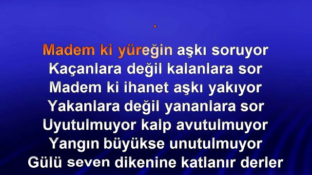 Altay ‐ Aklında Tut - 2008 TÜRKÇE KARAOKE