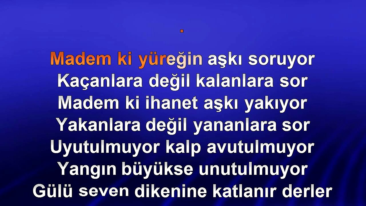 Altay ‐ Aklında Tut - 2008 TÜRKÇE KARAOKE