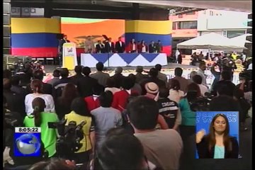 Presidente entregó obras viales en el centro del país