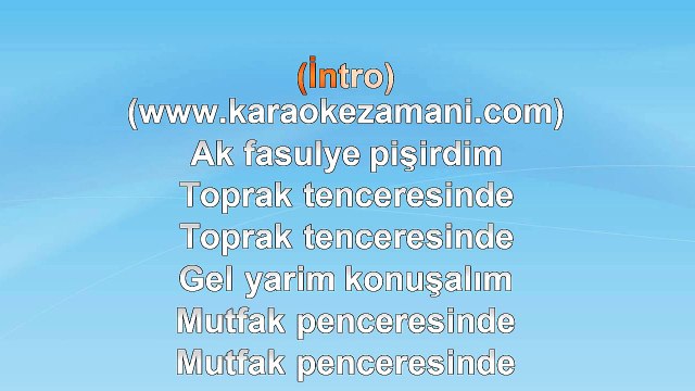 Ankaralı Ayşe Dinçer - Ak Fasulye - (2012) TÜRKÇE KARAOKE