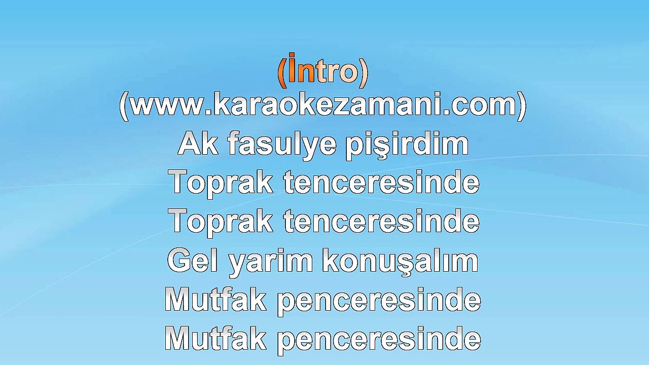 Ankaralı Ayşe Dinçer - Ak Fasulye - (2012) TÜRKÇE KARAOKE
