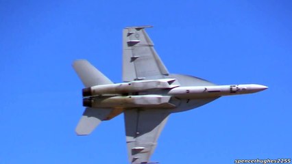 [軍事紀錄-經典噴射戰機]FA-18F  超級大黃蜂（VFA-106）海軍艦載戰鬥攻擊機106中隊 IN 2015 埃爾.森特羅航空展飛行秀