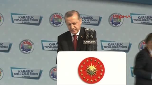 1- Cumhurbaşkanı Erdoğan Karabük'te Toplu Açılış Töreninde Konuştu