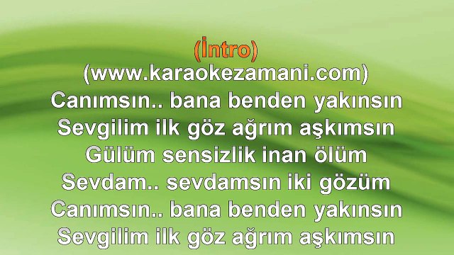Arda - Canımsın - 2003 TÜRKÇE KARAOKE