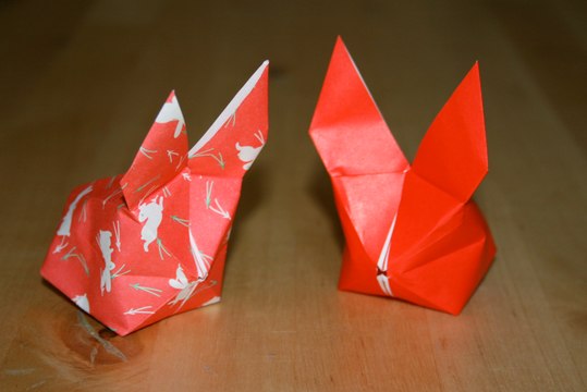 Origami - Lapin traditionnel chinois