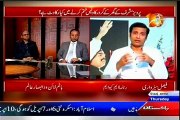 AAJ Tv Bottom Line with Absar Alam with MQM Faisal Sabzwari (26 March 2015)