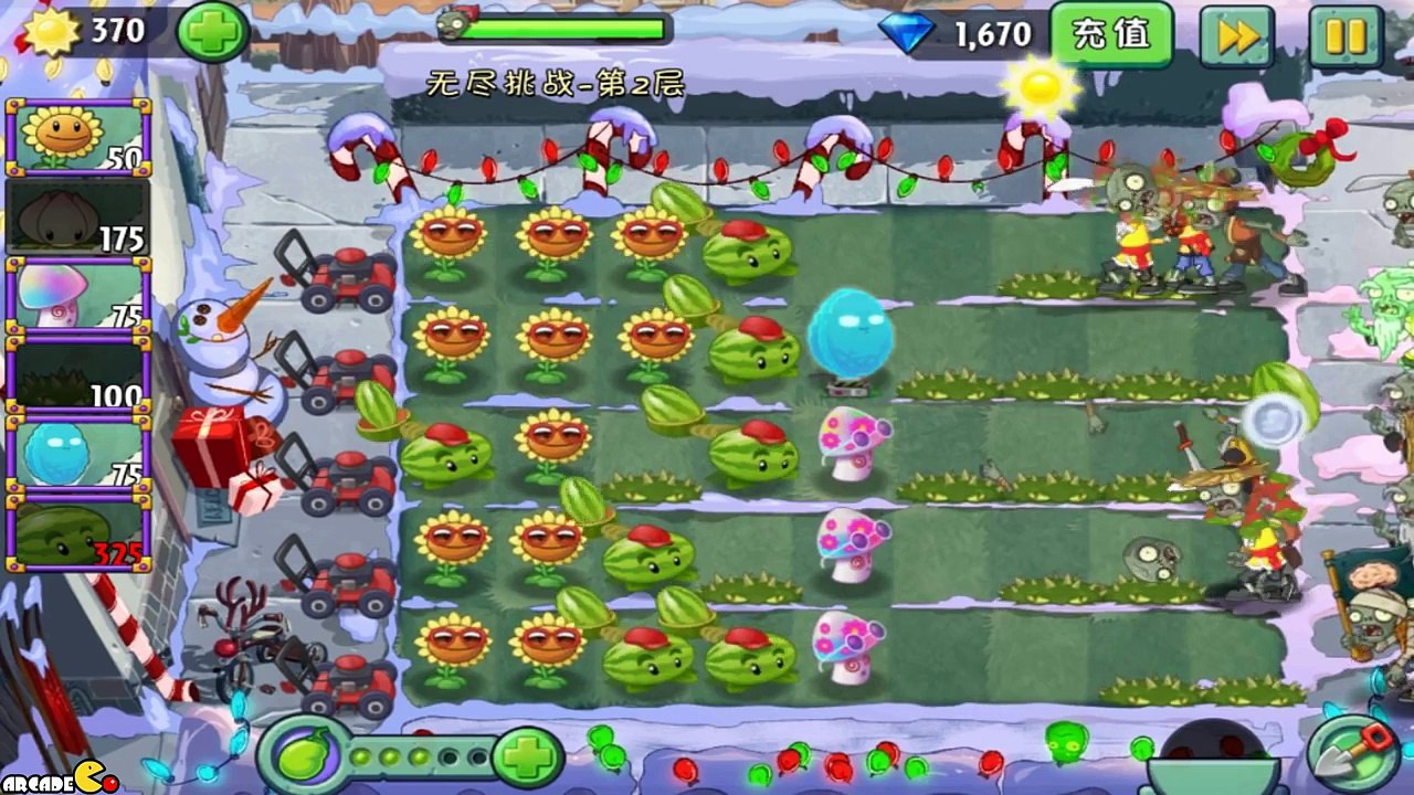Plants Vs Zombies 2  Dandelion Spike Weed Failed Daily Challenge! ( China Version)