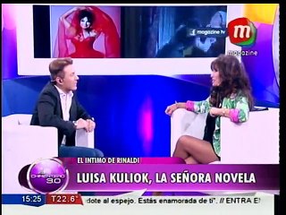Luisa Kuliok, la señora de novelas, íntima con Rinaldi
