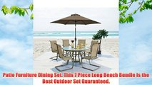 Patio Furniture Dining Set. This 7 Piece Long Beach Bundle Is the Best Outdoor Set Guaranteed.