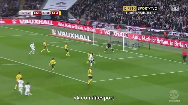 Rooney goal England 1 - 0 Lithuania 27.03.2015