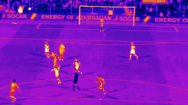 Igor Akinfeev burned by a torch - Montenegro vs Russia 2015