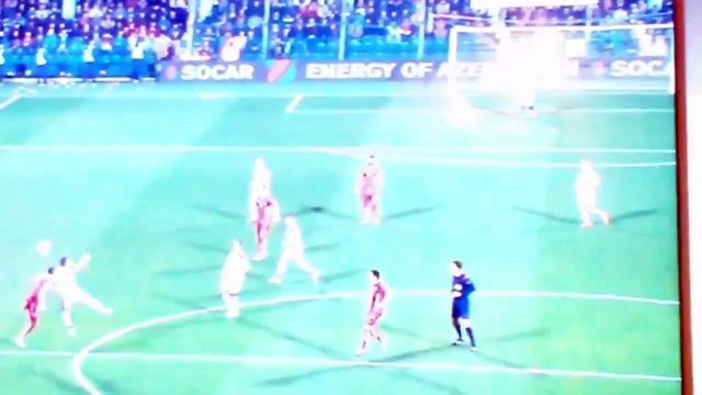 Goalkeeper Akinfeev HITS BY A SMOKE MONTENEGRO vs Russia Акинфеев фаер