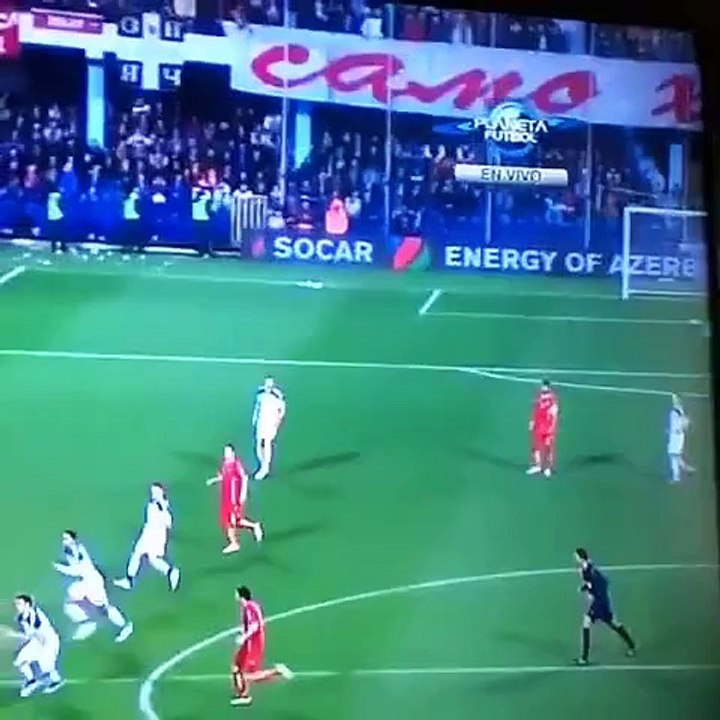 Igor Akinfeev headshot torch Montenegro - Russia _ Crna Gora - Rusija
