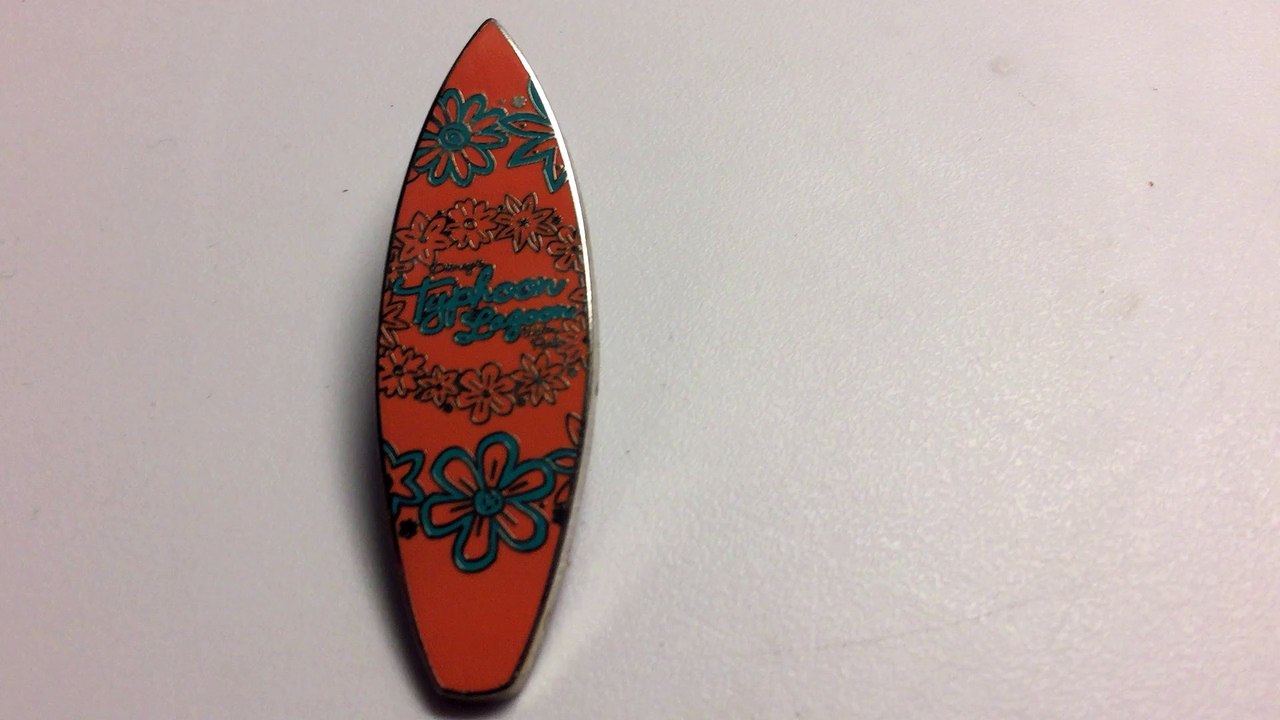 Disney Pin Review: WDW DisneyWorld Typhoon Lagoon Water Park surfboard