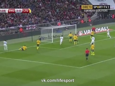 Kane goal England 4-0 Lithuania 27.03.2015