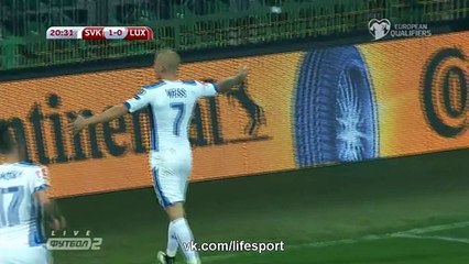 Slovakia 3 - 0 Luxembourg (All Goals and Highlights) Europ 2016 Qualification
