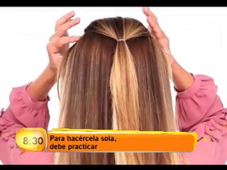 Hágase usted misma una trenza francesa