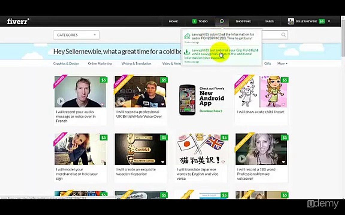 Fiverr course video 6