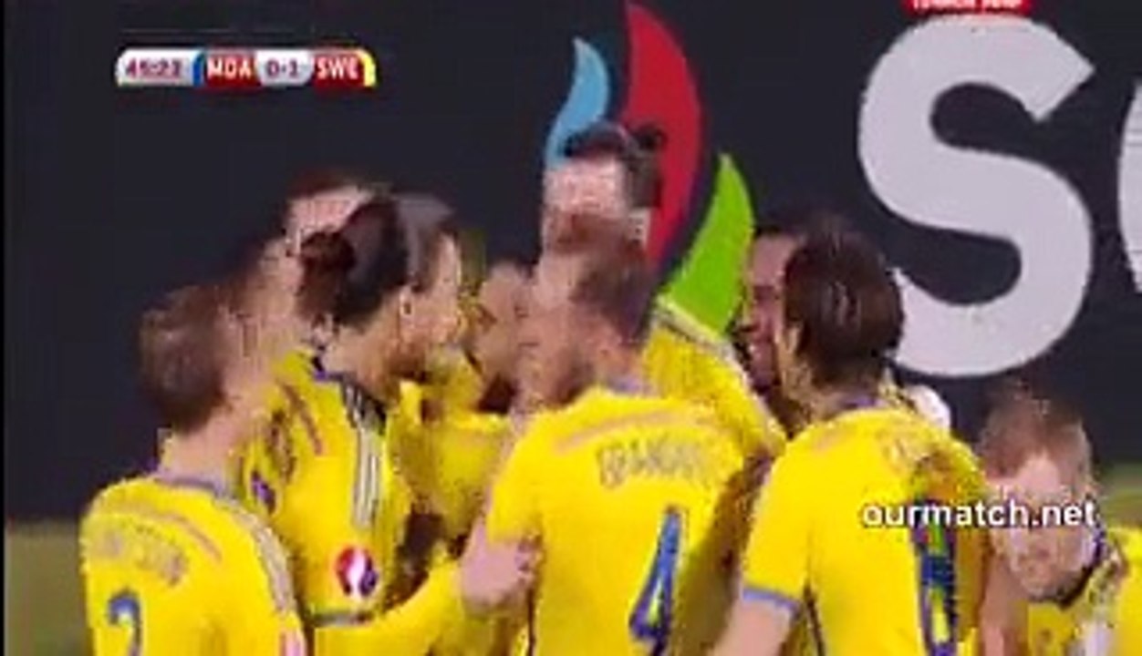 Moldova 0 - 2 Sweden [Euro Qualifiers] Highlights