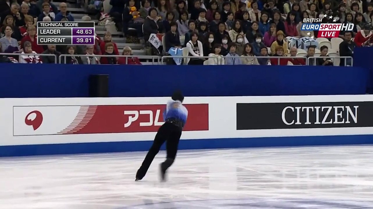 2015 Worlds - Yuzuru Hanyu SP B-ESP(詳細技術得分及動作介紹)