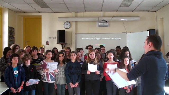 [Ecole en choeur] Académie de Paris - Collège Yvonne le Tac 75018