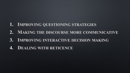 Classroom Discourse & Teacher Development