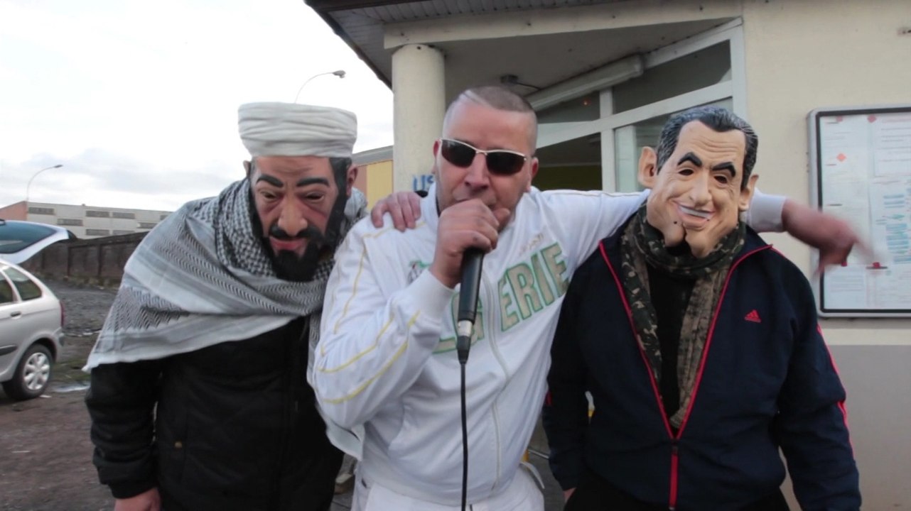 Les impros du jour de l'ouvrier-  rappeur Najib aux portes ouvertes organisées par les salariés licenciés de Sambre et Meuse à Feignies: