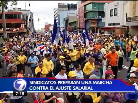 Sindicatos preparan una gran manifestación para protestar por el ajuste salarial
