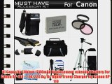 Must Have Accessory Kit For Canon VIXIA HF R20 HF R21 HF R200 Full HD Camcorder Includes Extended