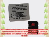 NB4L Lithium Ion Replacement Battery   16GB SDHC Memory Card for Canon PowerShot Elph 100 HS