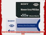 Sony 512 MB Memory Stick PRO Duo Flash Memory Card MSXM-512S