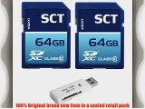 SCT 128GB (64GB x2) SD XC Class 10 Secure Digital Ultimate Extreme Speed SDXC Flash Memory