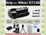 Multi Purpose Battery Grip for Nikon D7100 DSLR Camera   EN-EL15 Long Life Battery   AC/DC