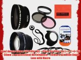 Deluxe Lens Kit For Canon Digital EOS Rebel SL1 T1i T2i T3 T3i T4i T5 T5i EOS60D EOS70D 50D