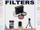 Zeikos 77mm 3 Piece Filter Kit for Canon DSLR 24-70mm f/2.8 24mm f/1.4L 70-200mm f/2.8L and