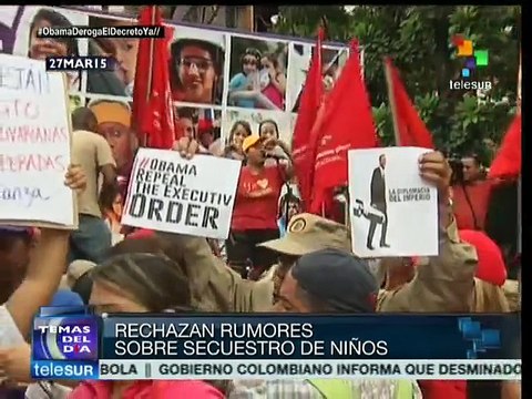Venezuela: condenan mujeres falsos rumores sobre secuestro de niños