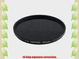 ICE 58mm ND1000 Filter Neutral Density ND 1000 58 10 Stop Optical Glass