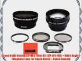 52mm Multi-Coated 3 Piece Filter Kit (UV-CPL-FLD)   Wide Angle   Telephoto Lens For Gopro Hero3