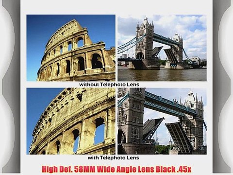 Ultimate Lens Package For Canon Powershot G12 G10 G11 Includes HD Wide Angle Lens 3.5X Telephoto